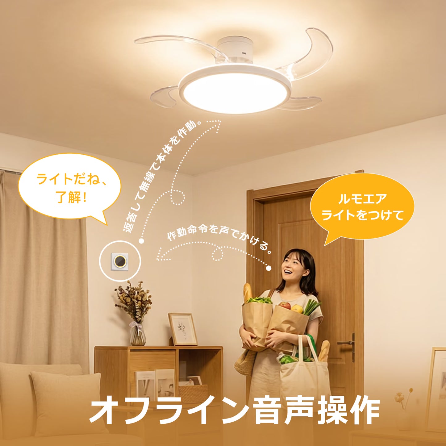 LumoAir (ルモエア) シーリング・ファン・ライト | 50cm