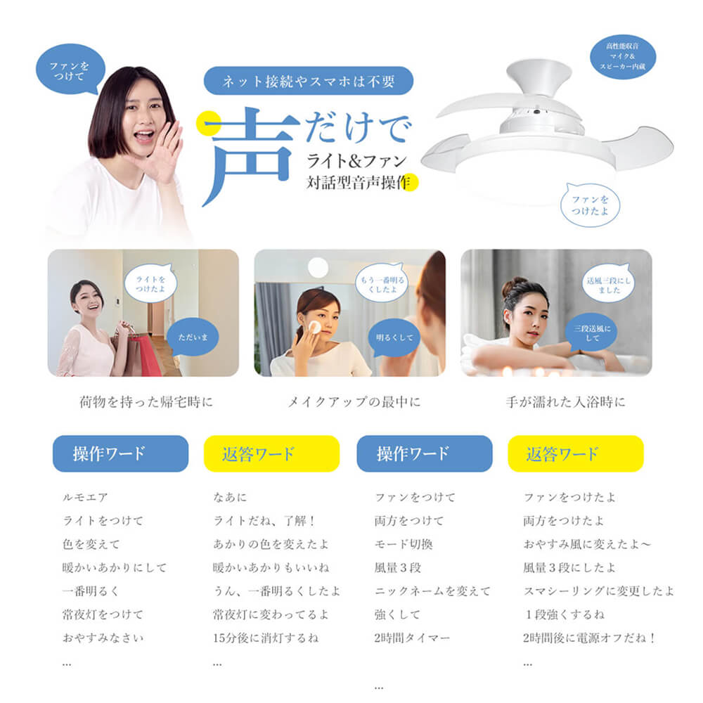 LumoAir (ルモエア）　 シーリング・ファン・ライト