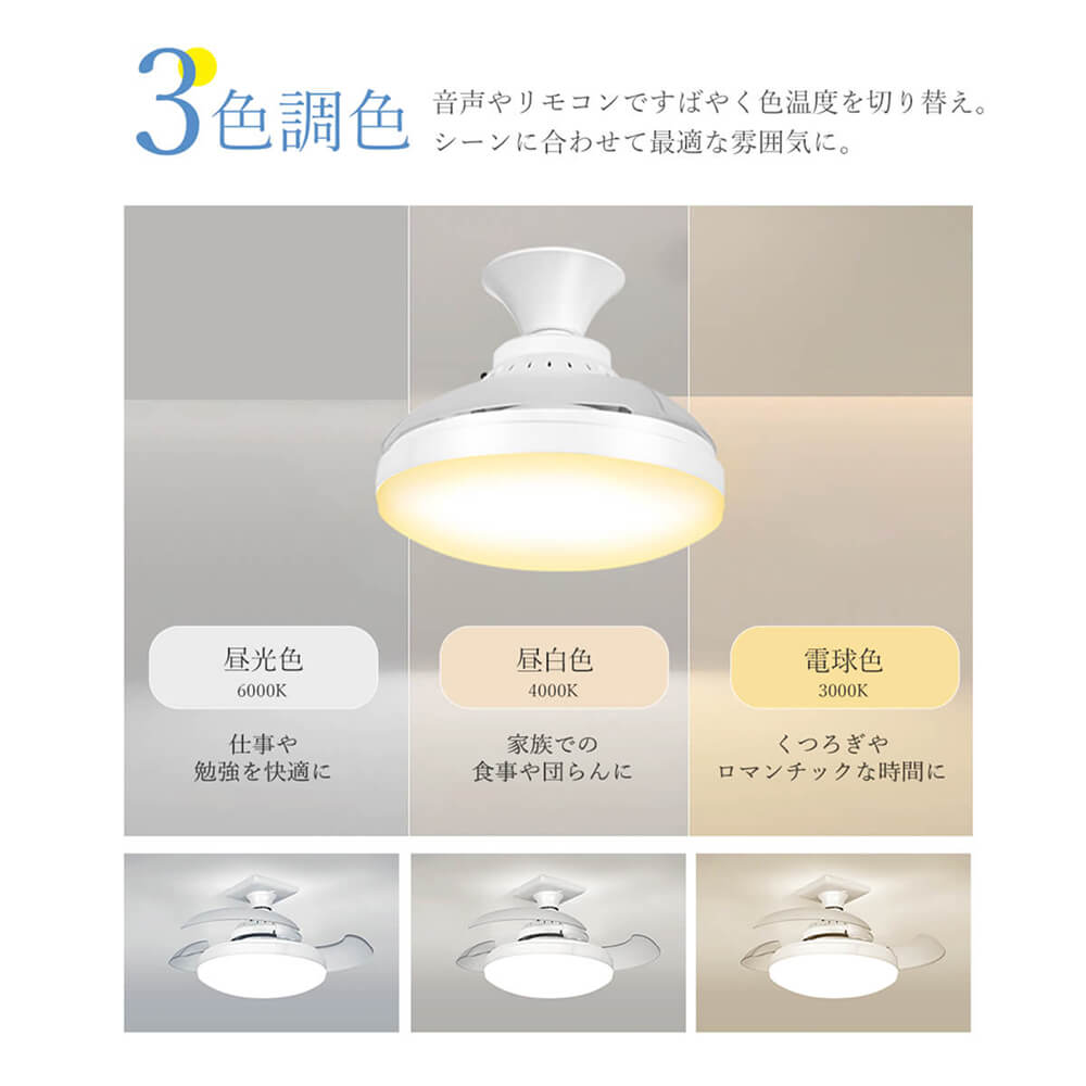 LumoAir (ルモエア） シーリング・ファン・ライト – LivAiA